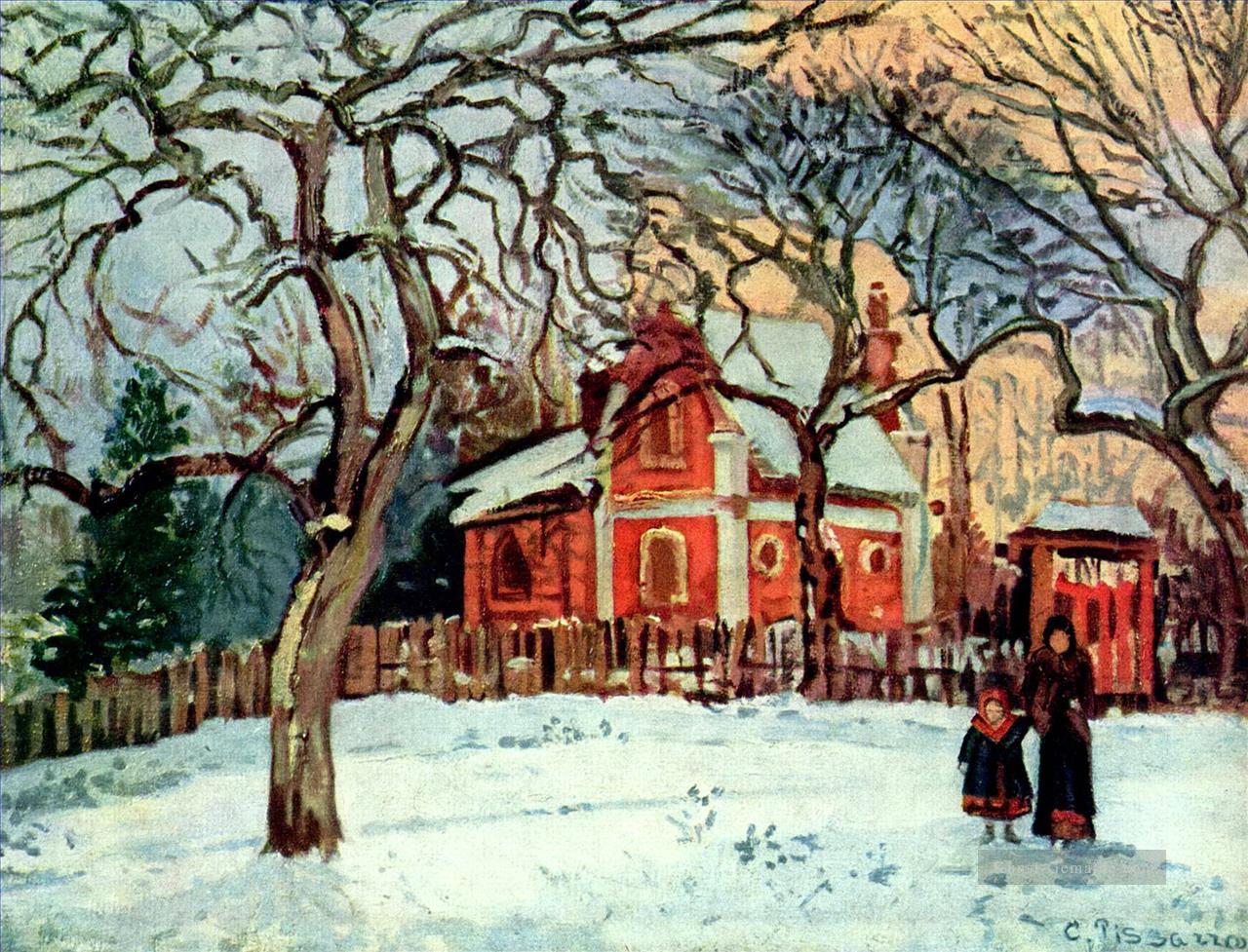 Kastanien louveciennes Winter 1872 Camille Pissarro Szenerie Ölgemälde